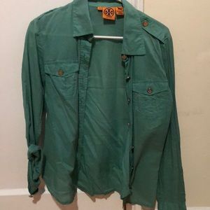Tory Burch green button down
